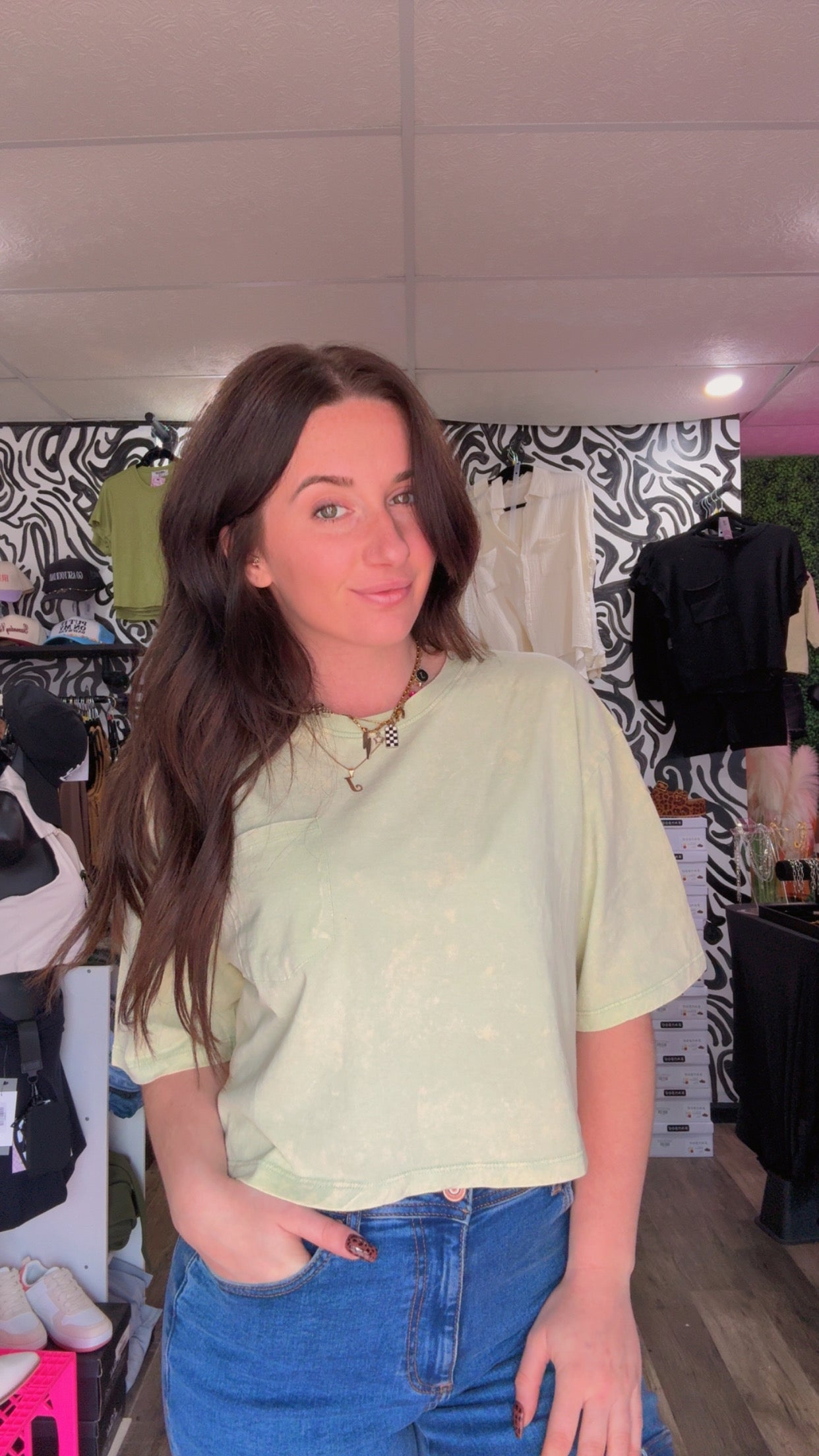 Sage Crop Top