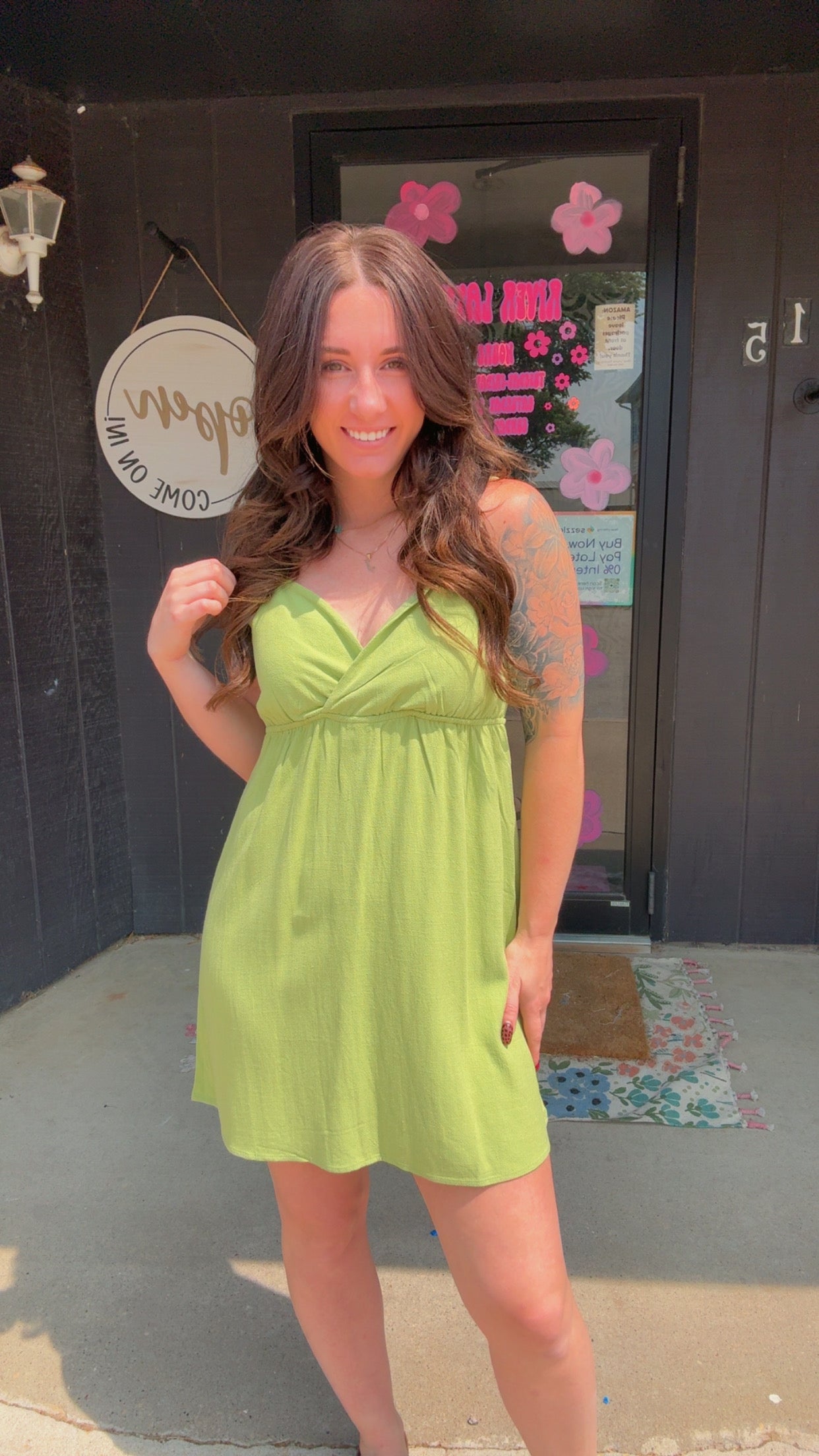 Lila Linen Cami Dress