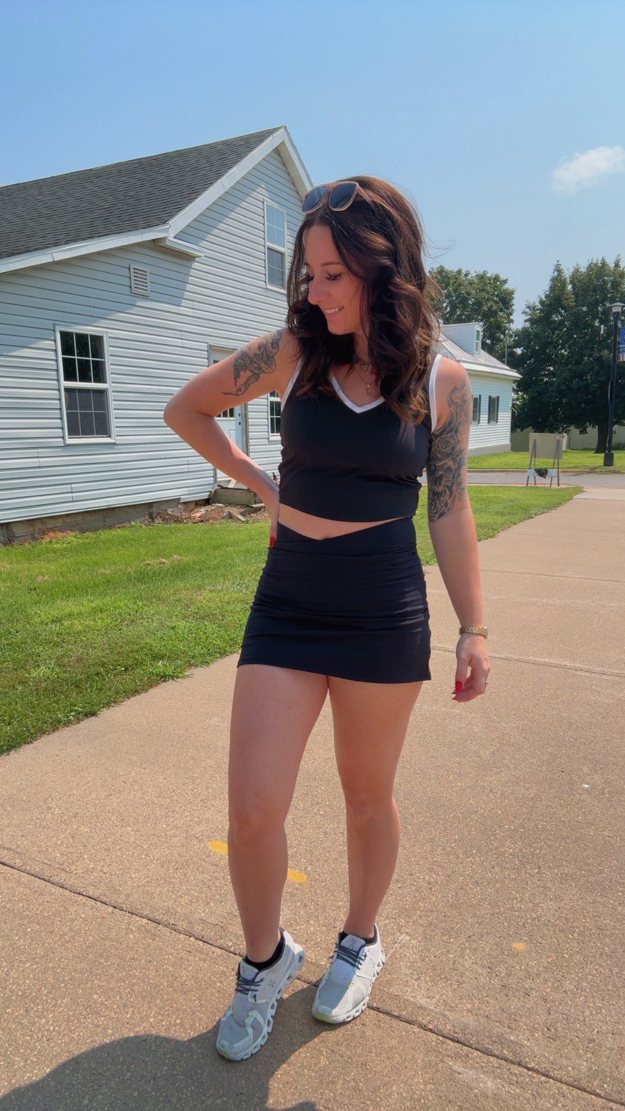 Venice Crossover Waist Active Skort