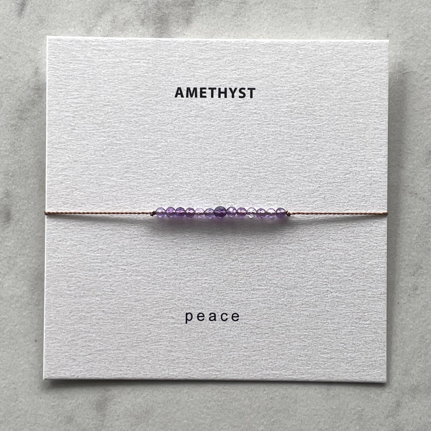 Amethyst Bracelet- Peace