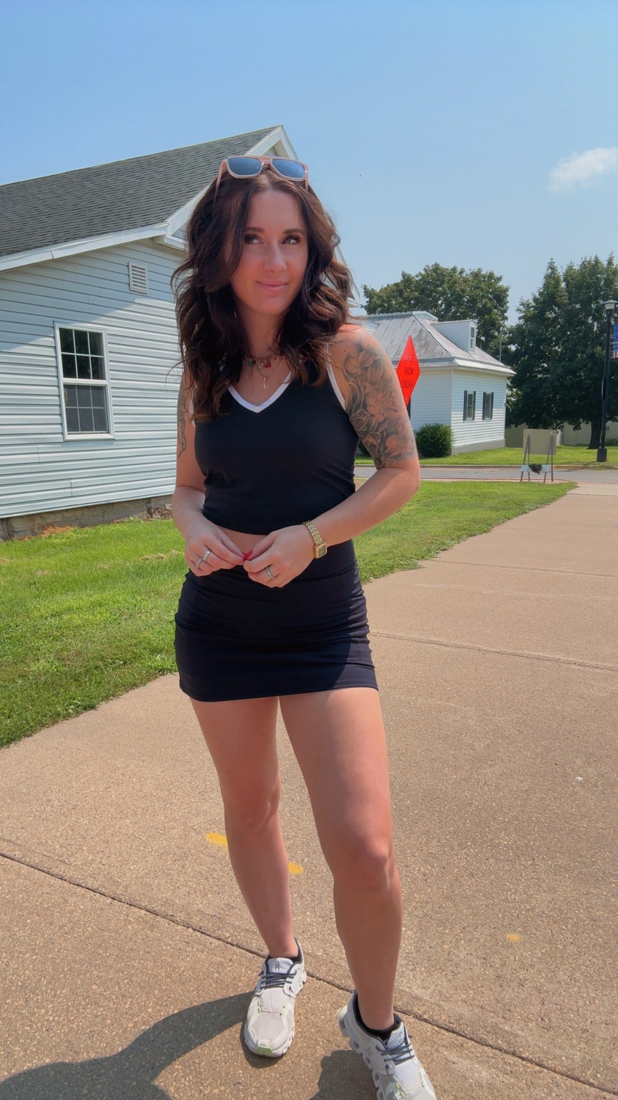 Venice Crossover Waist Active Skort