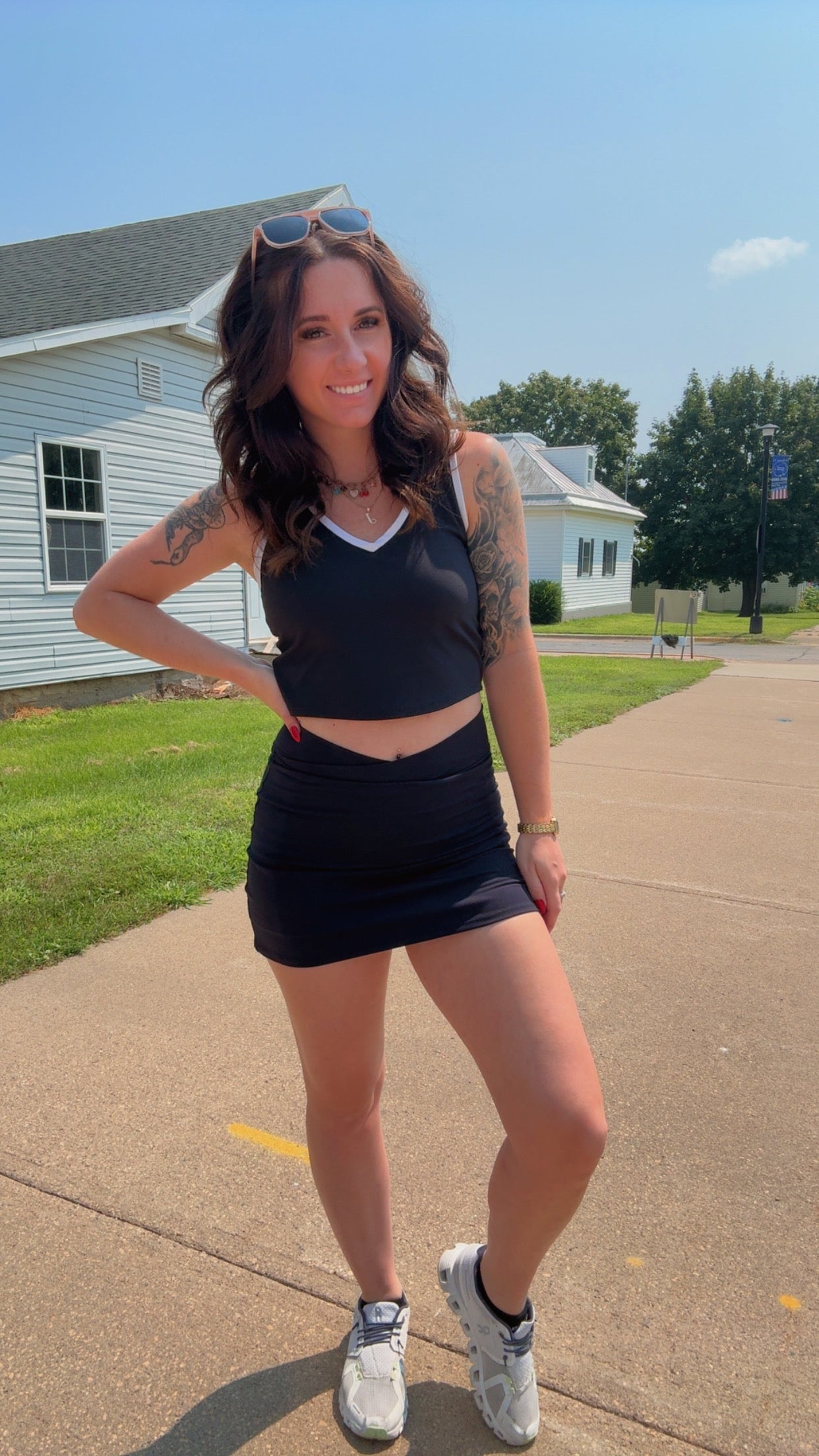 Venice Crossover Waist Active Skort