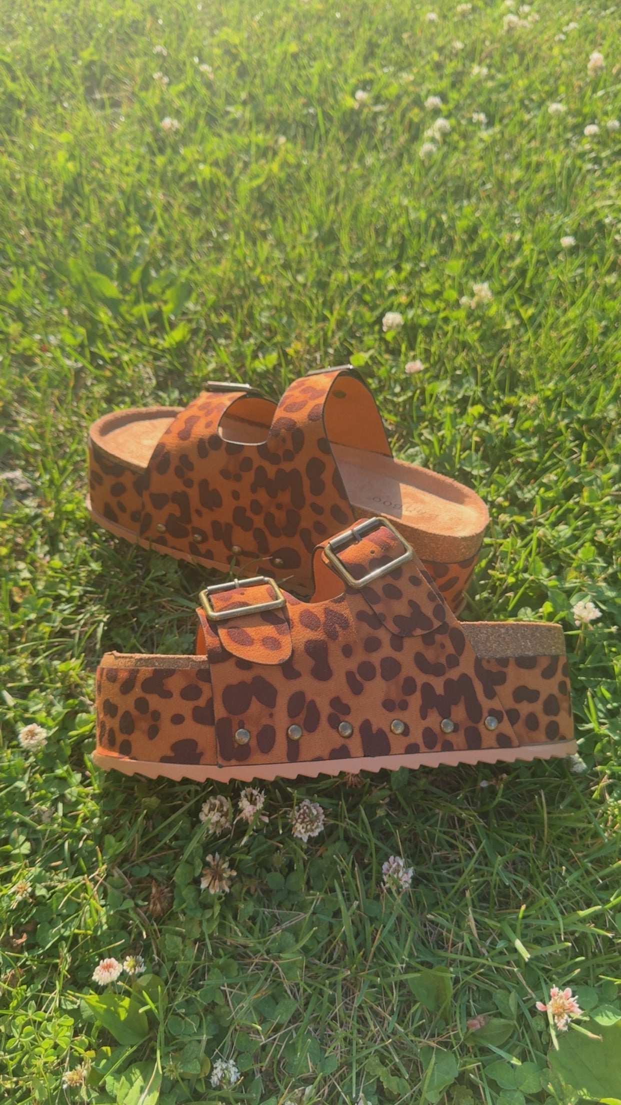 Leopard Platform Sandals