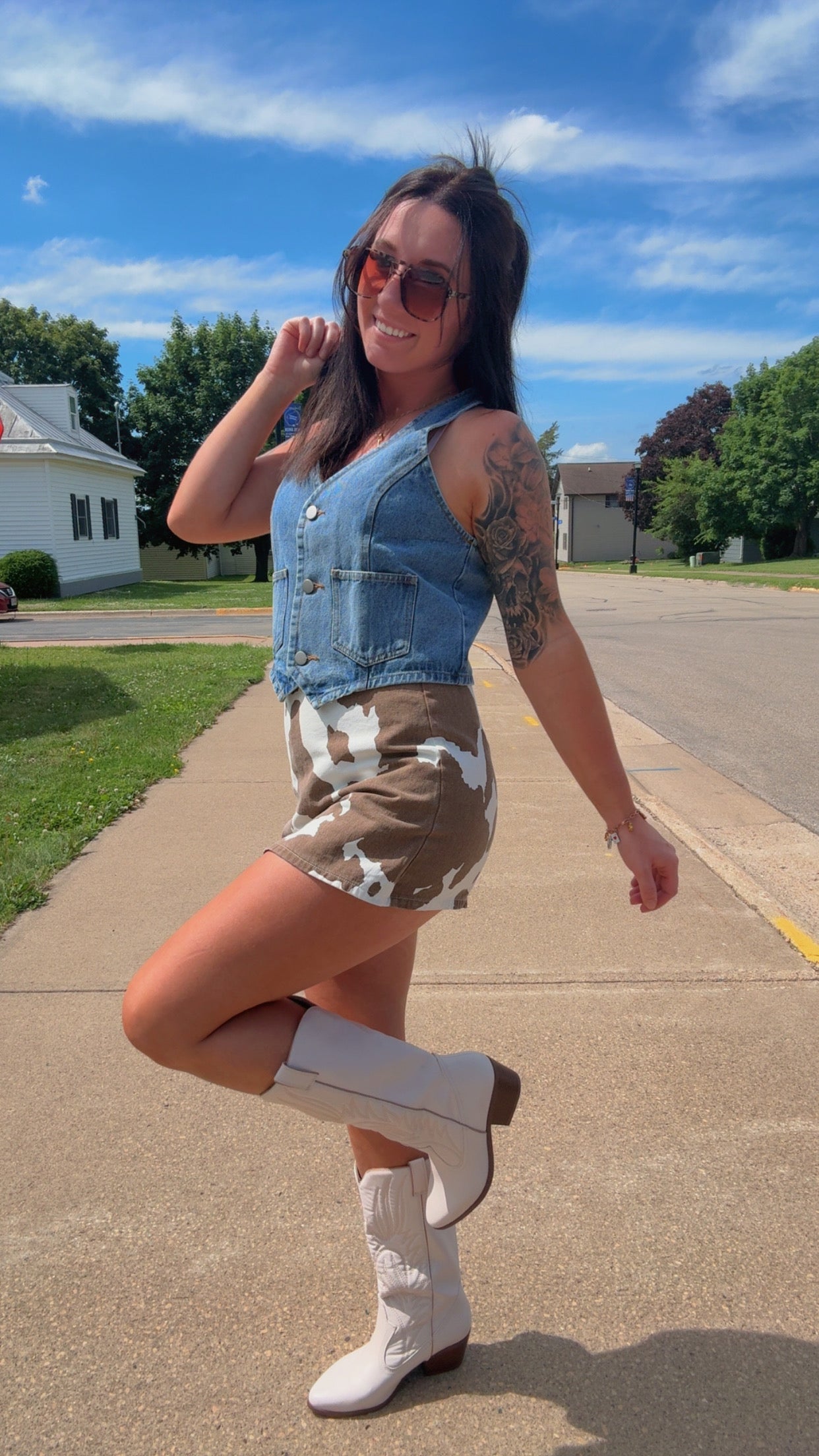 Amanda Printed Skort
