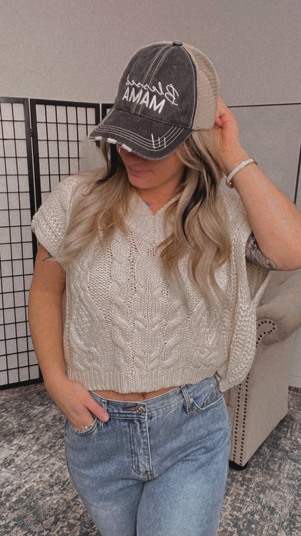 Chanel Cable Knitted Sweater Vest