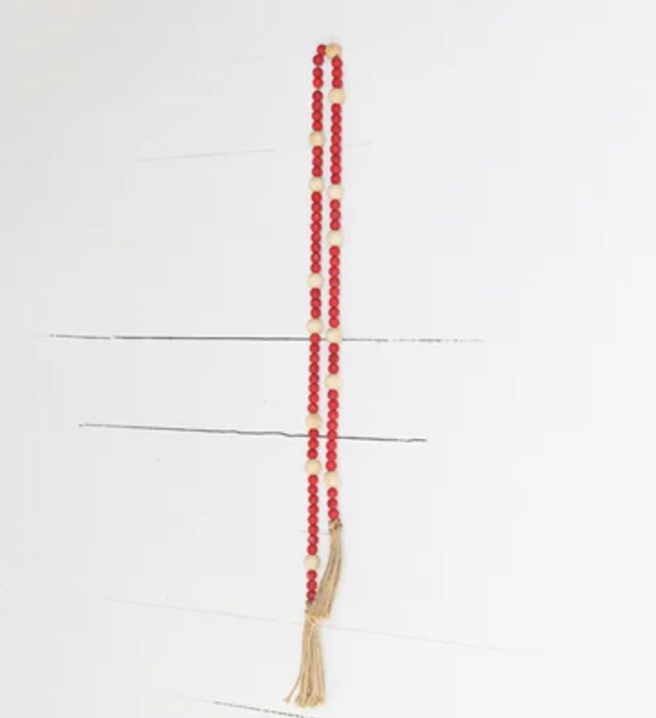 72" RED BEAD GARLAND