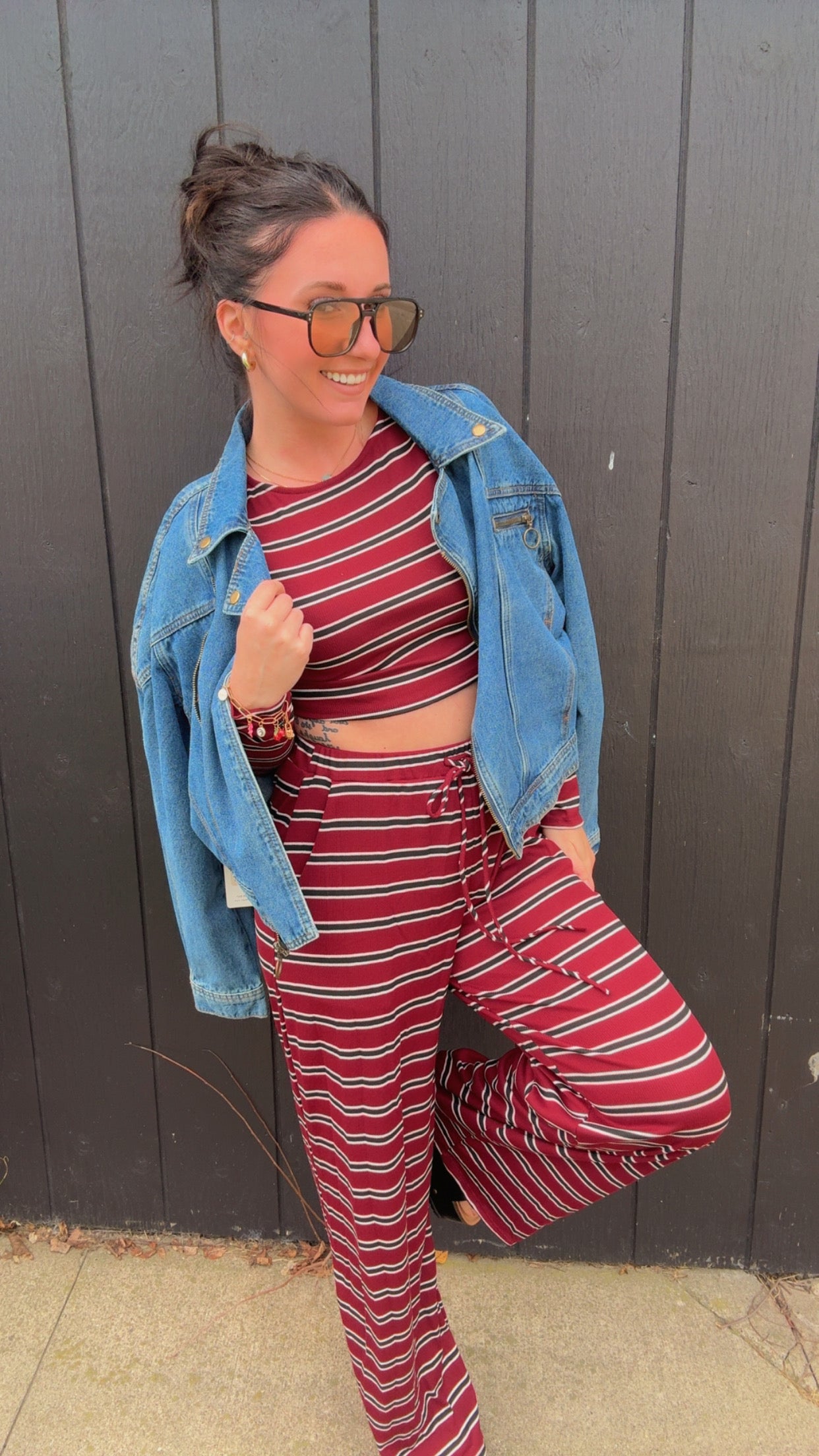 Lennon Striped Lounge Set