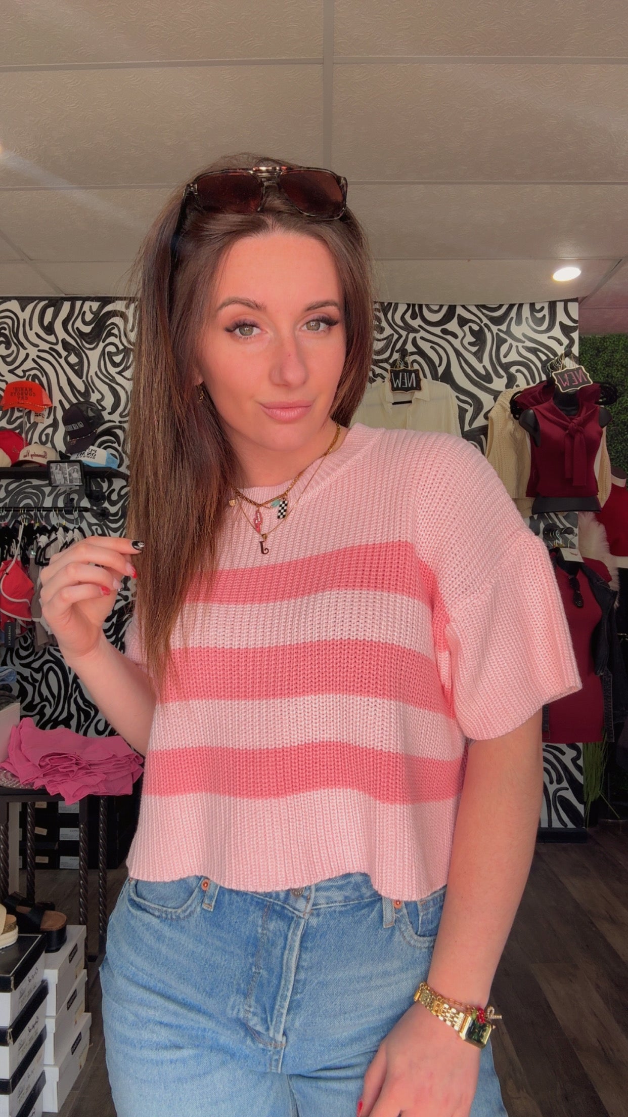 Layne Stripe Sweater Top