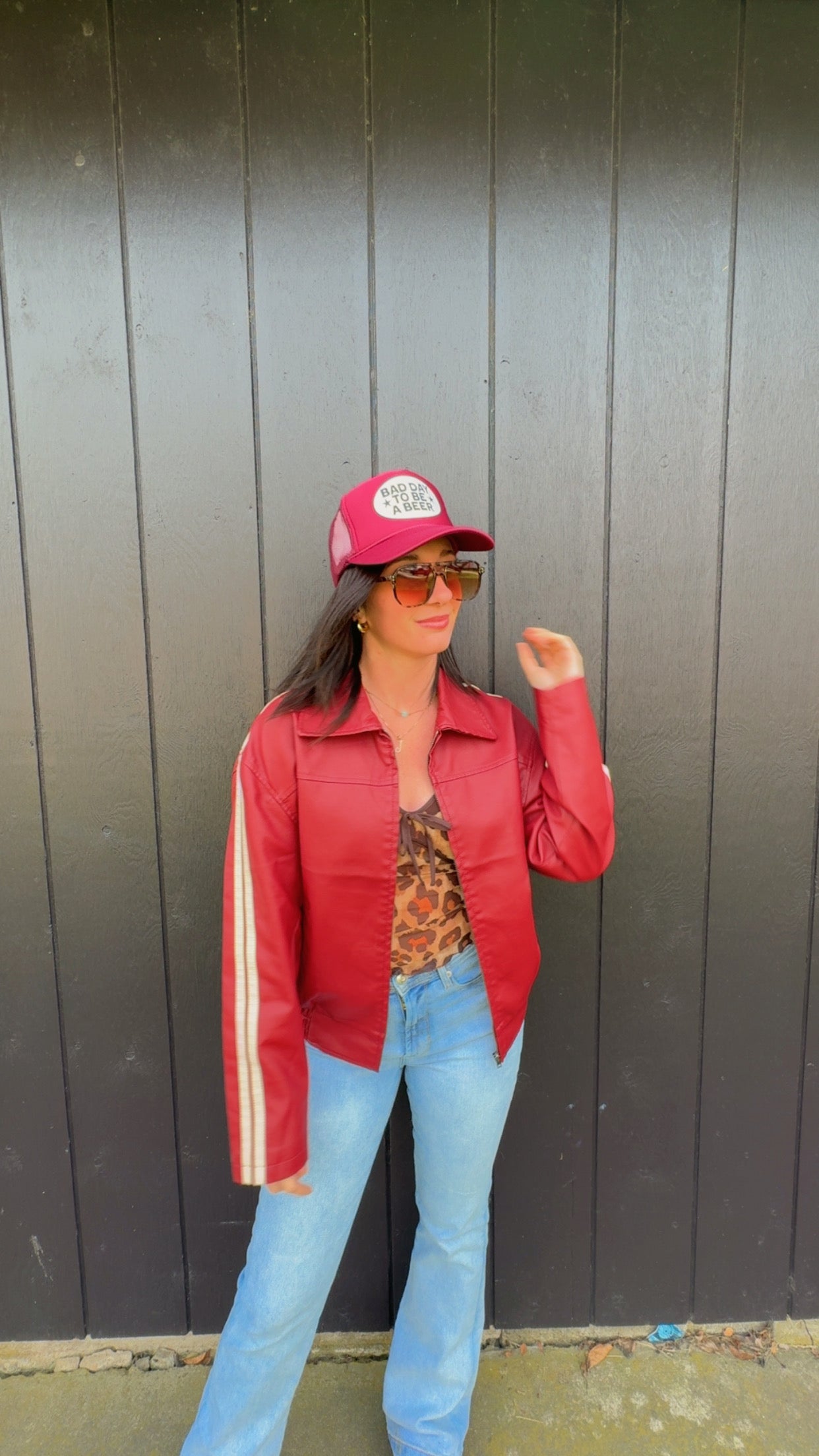 Jada Cap Sleeve Leopard Top