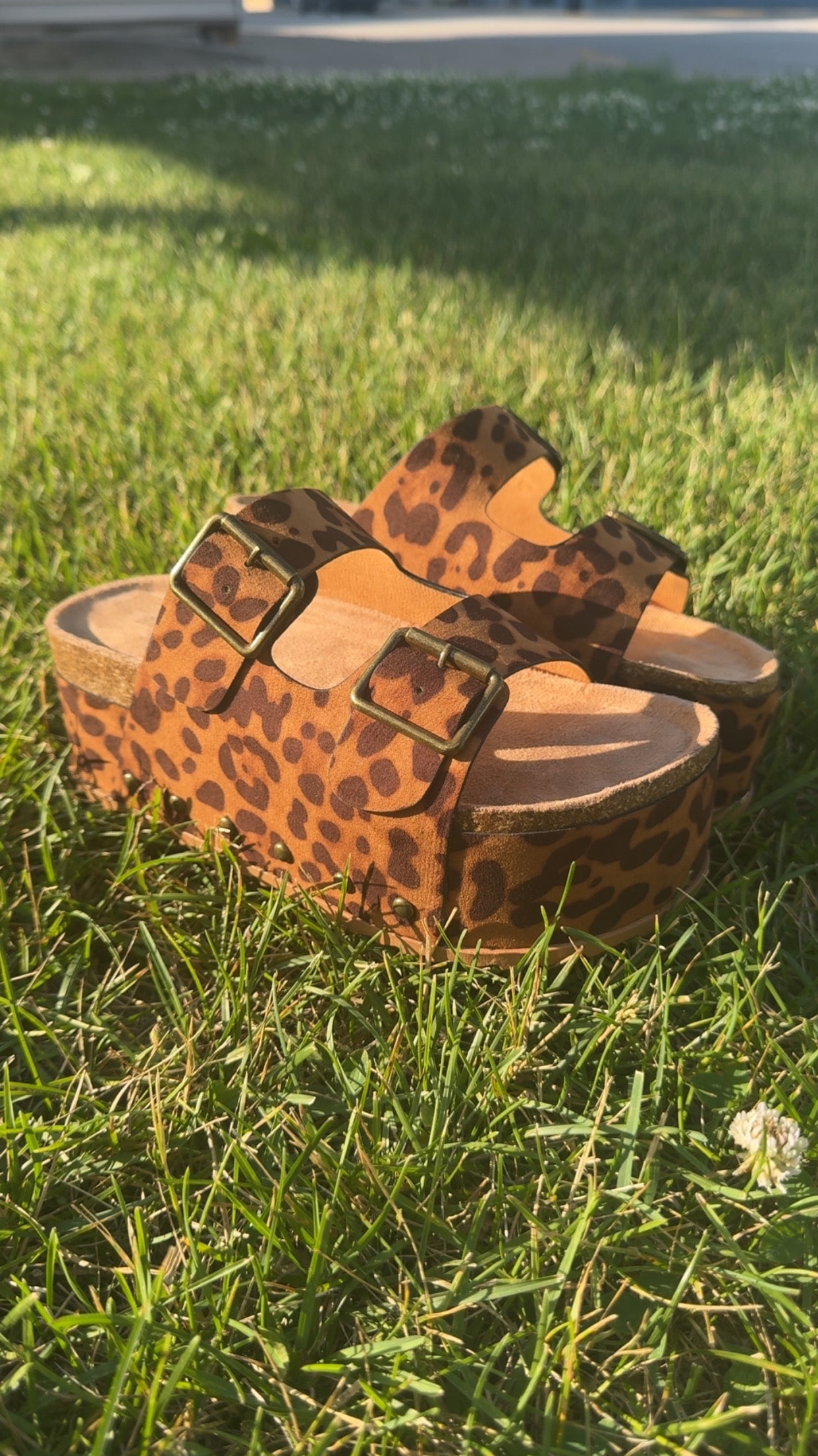 Leopard Platform Sandals