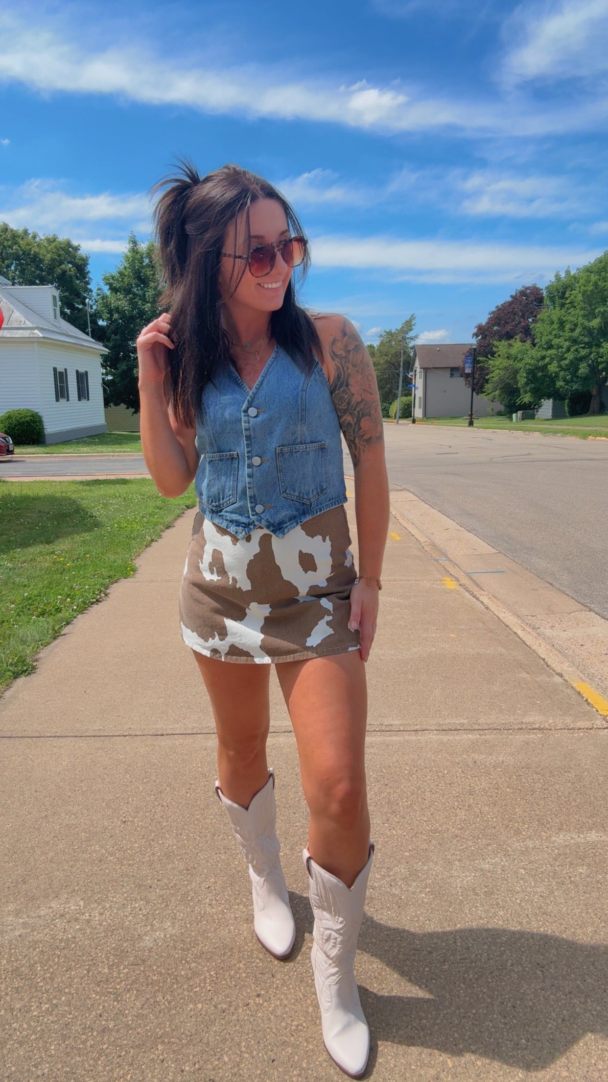 Amanda Printed Skort