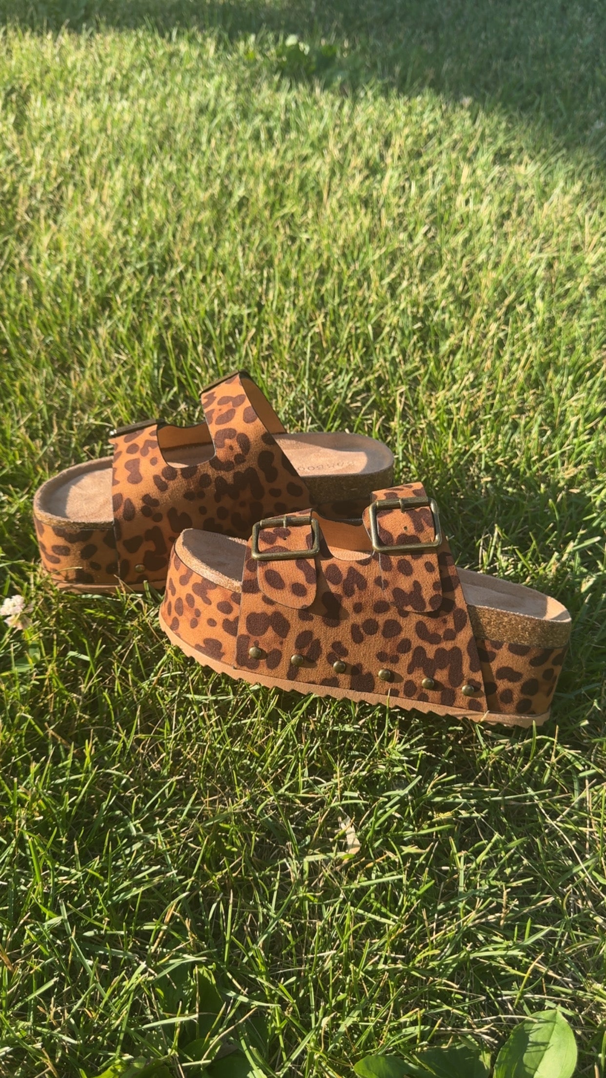 Leopard Platform Sandals