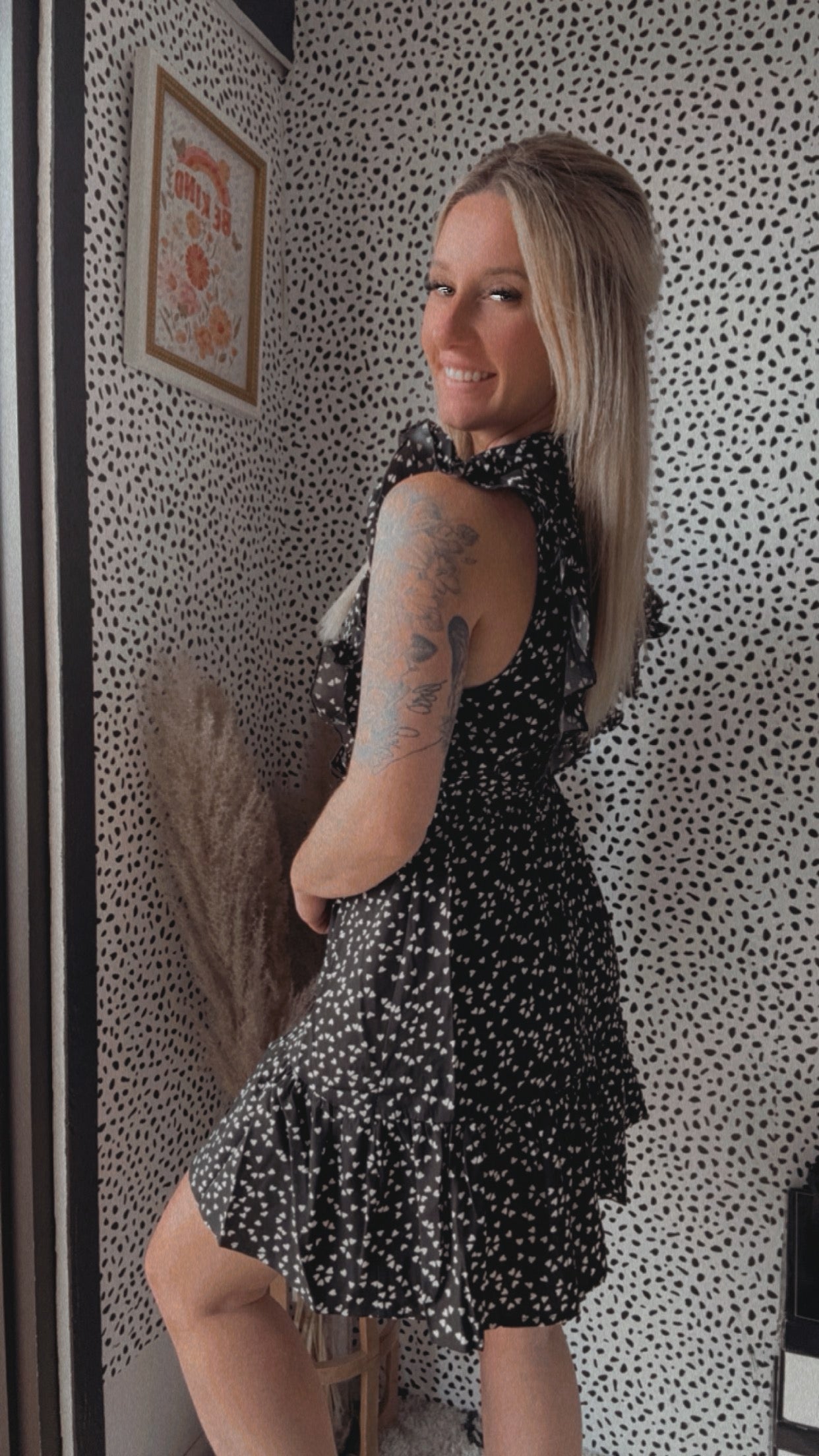 Risa Ruffle Smock Dress