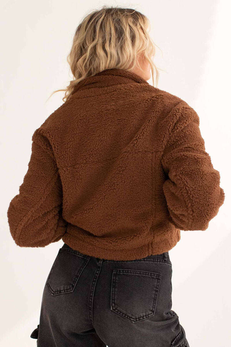 Teddy Cropped Jacket