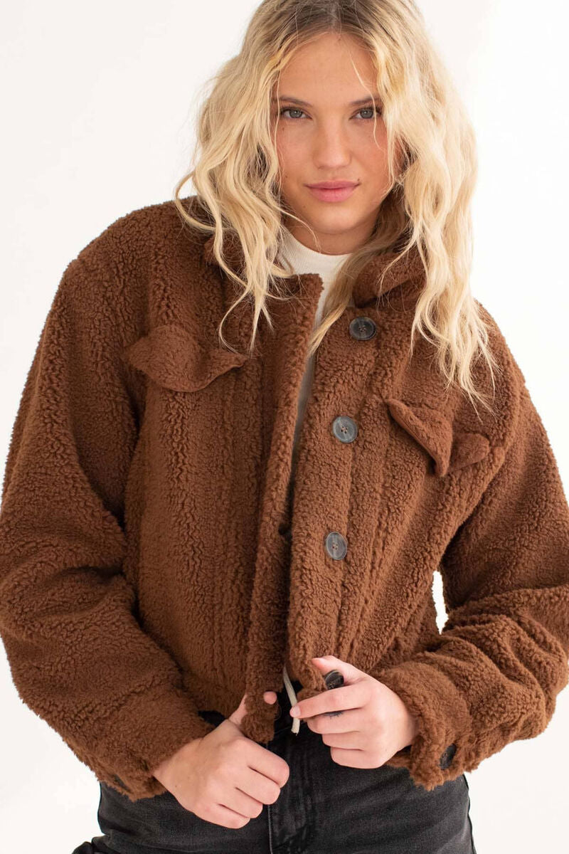 Teddy Cropped Jacket