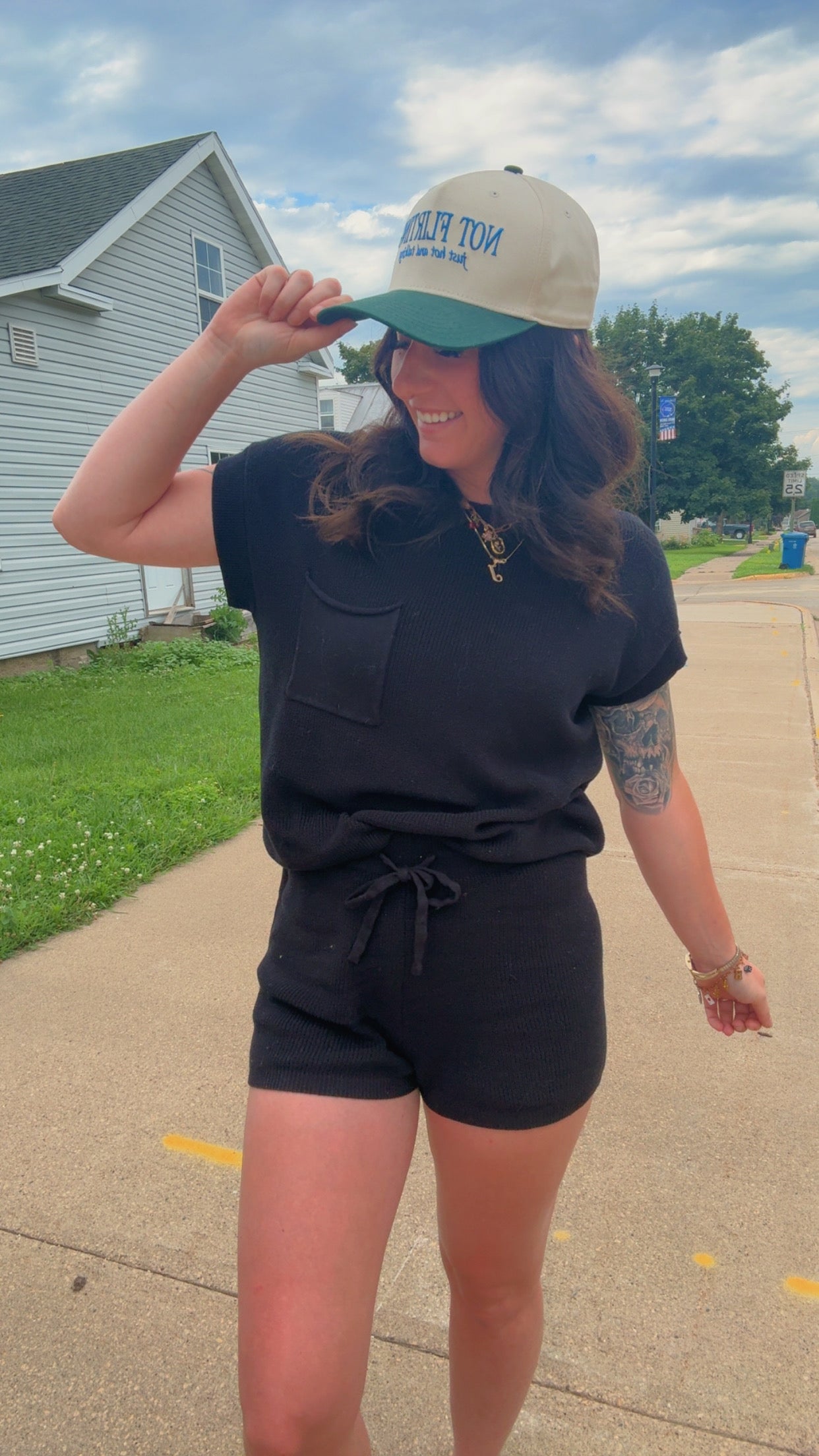 Kaia Short Sleeve Sweater & Shorts Set