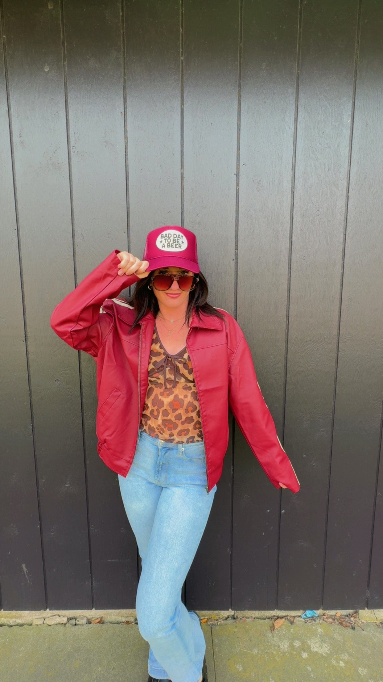 PREORDER- Faux Leather Jacket