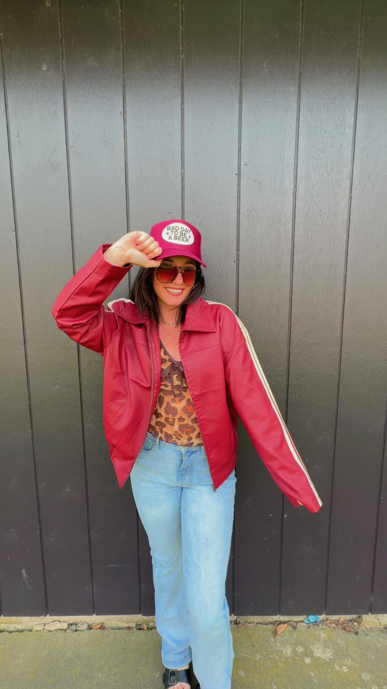 PREORDER- Faux Leather Jacket