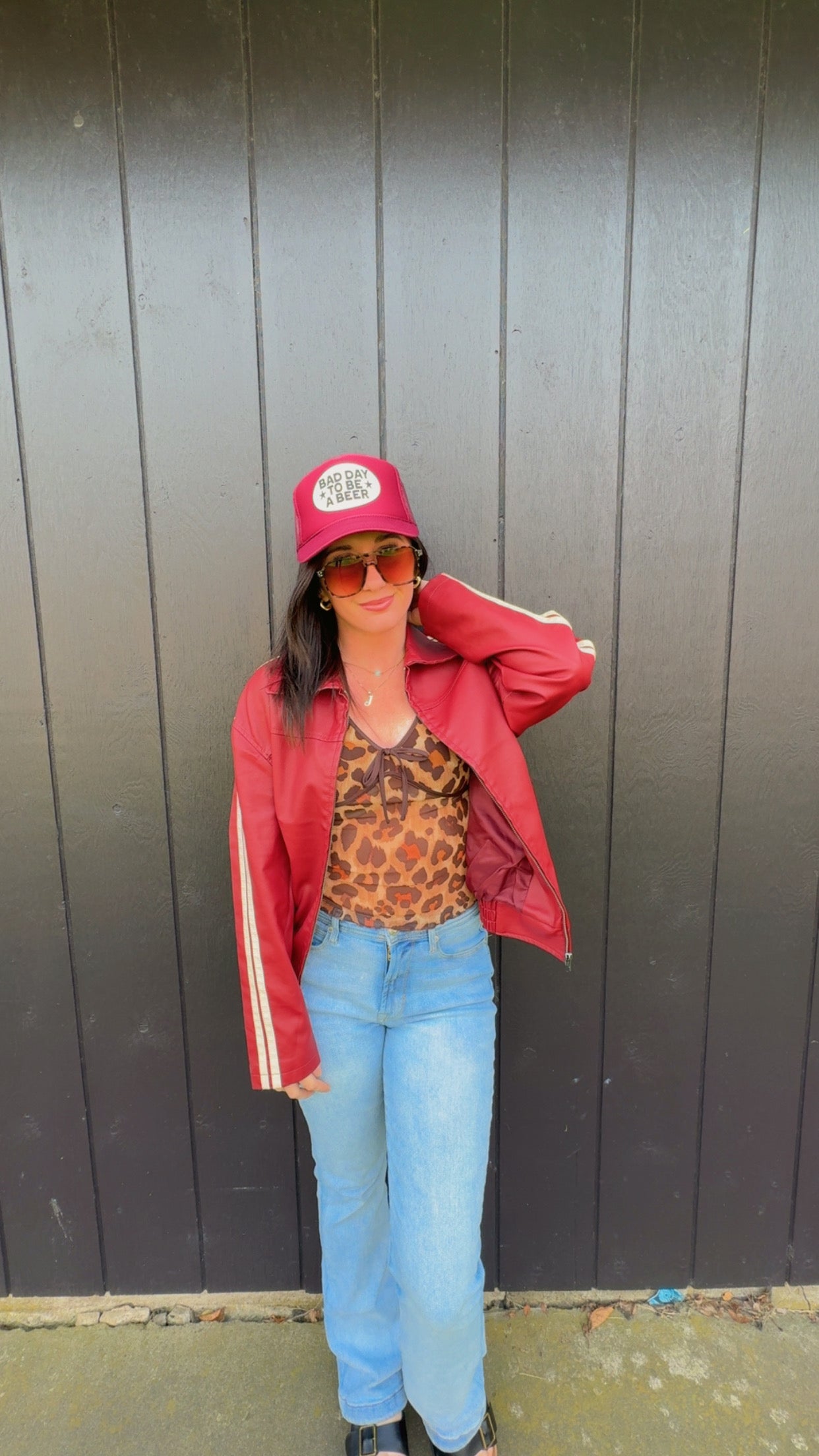 PREORDER- Faux Leather Jacket