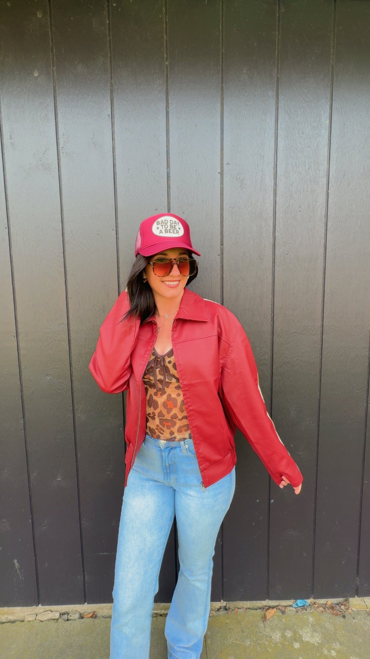 PREORDER- Faux Leather Jacket