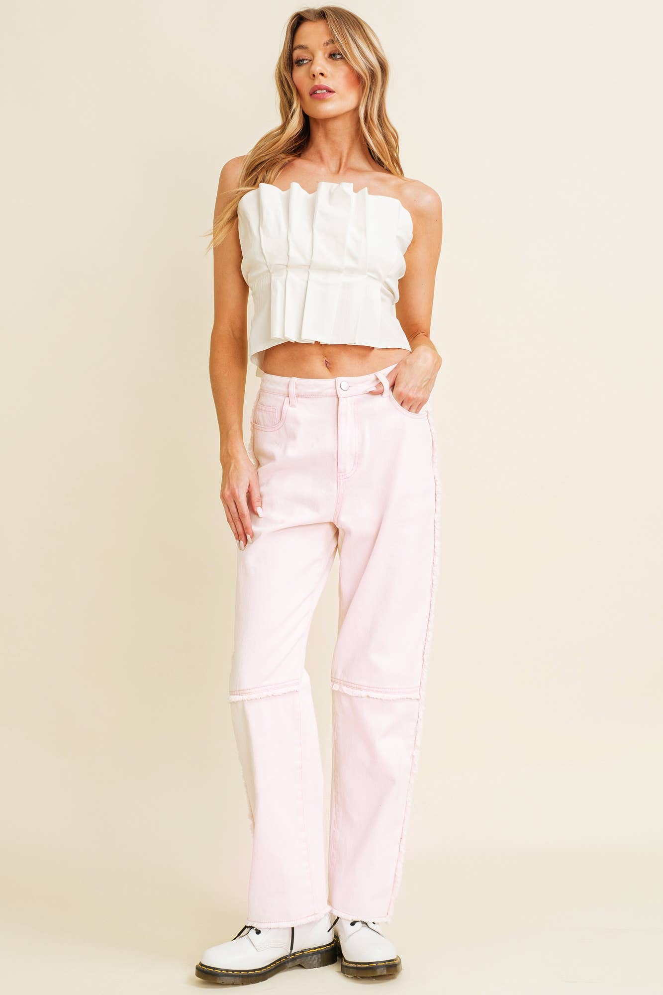 Chloe Pleated Sleeveless Women's Blouse
