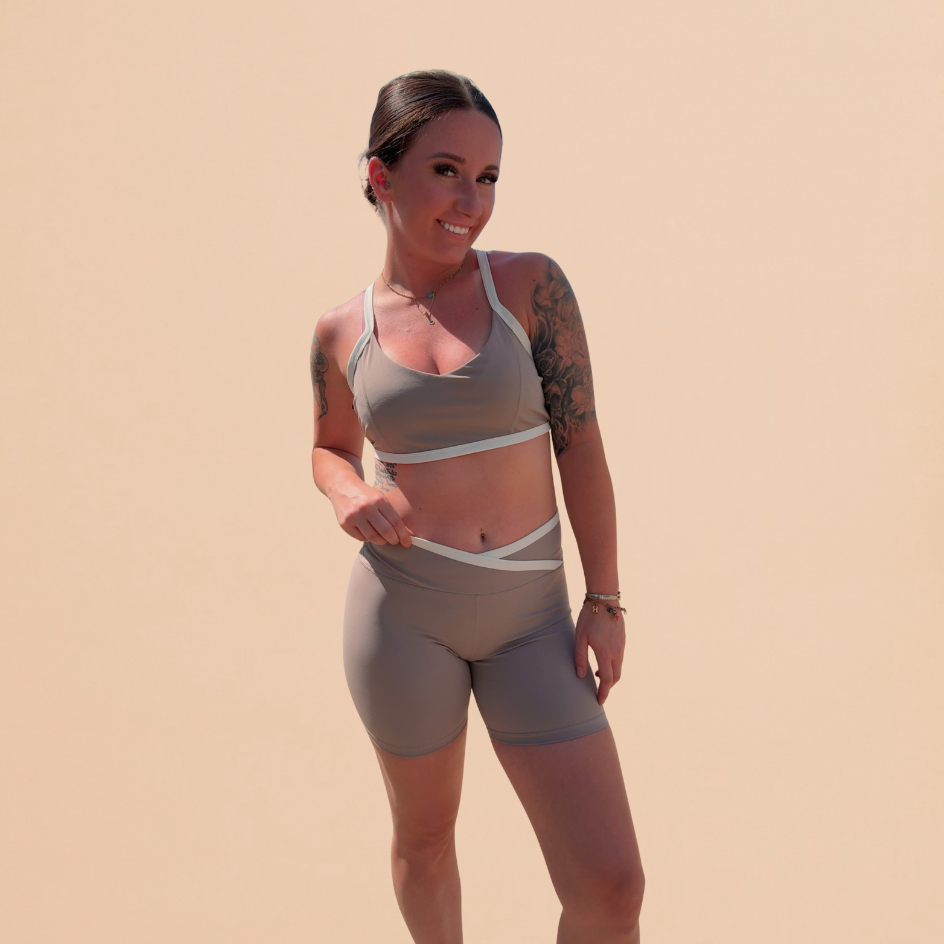 Cora Color Contrast Tank and Shorts Set