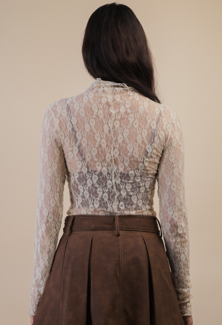 Echo Mesh Lace Long Sleeve