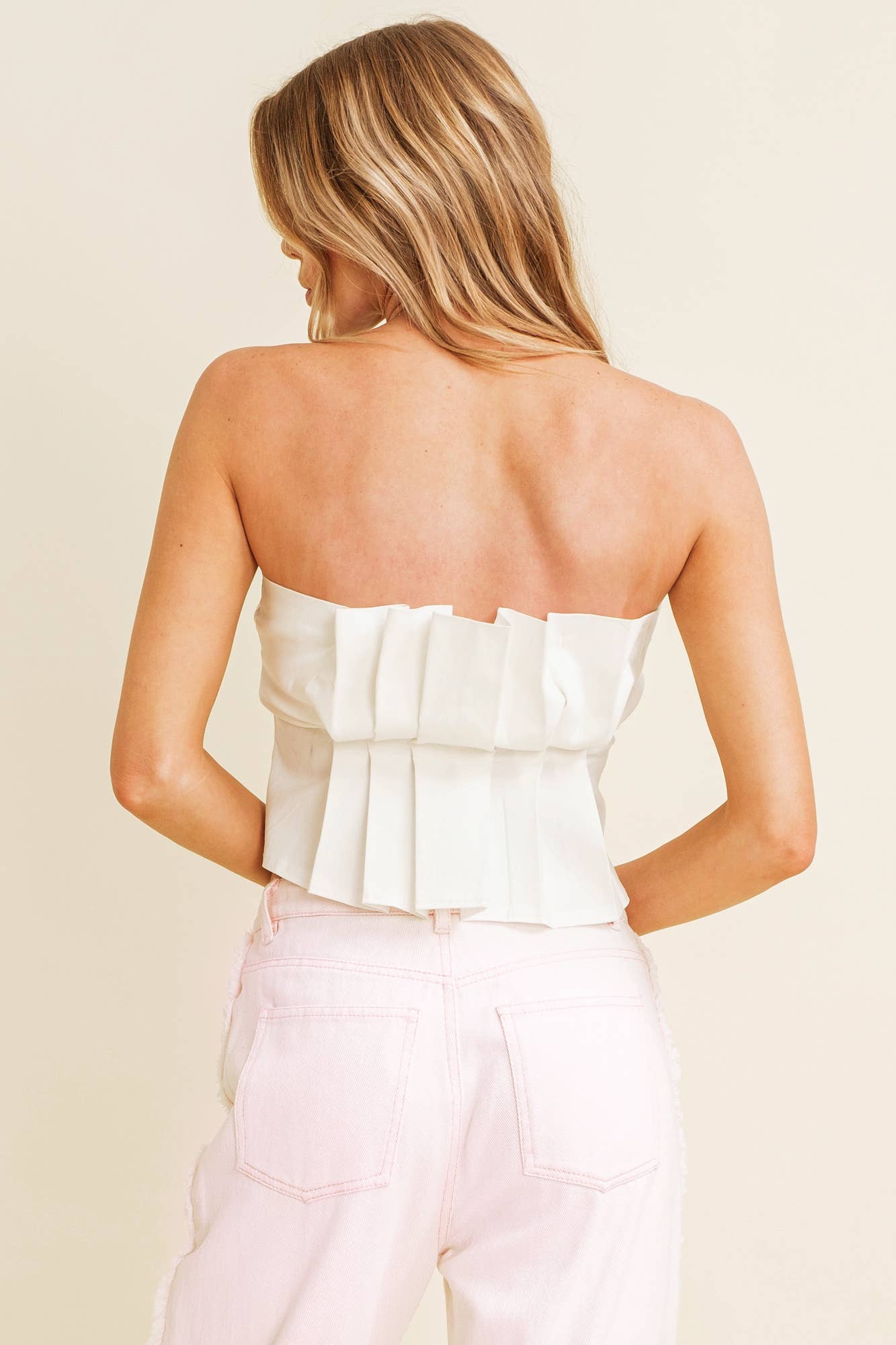 Chloe Pleated Sleeveless Women's Blouse