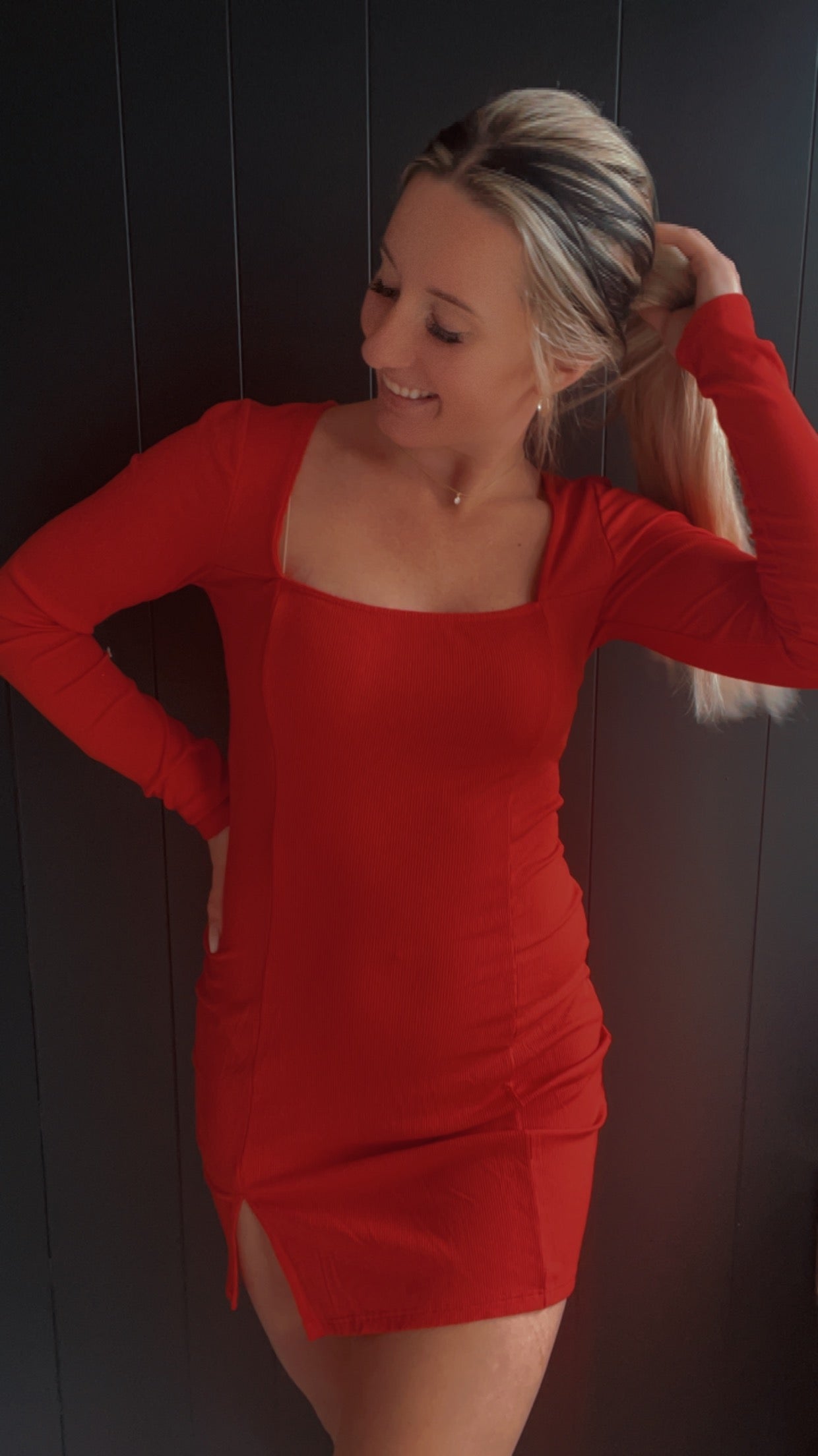 Cupid Square Neck Mini Dress