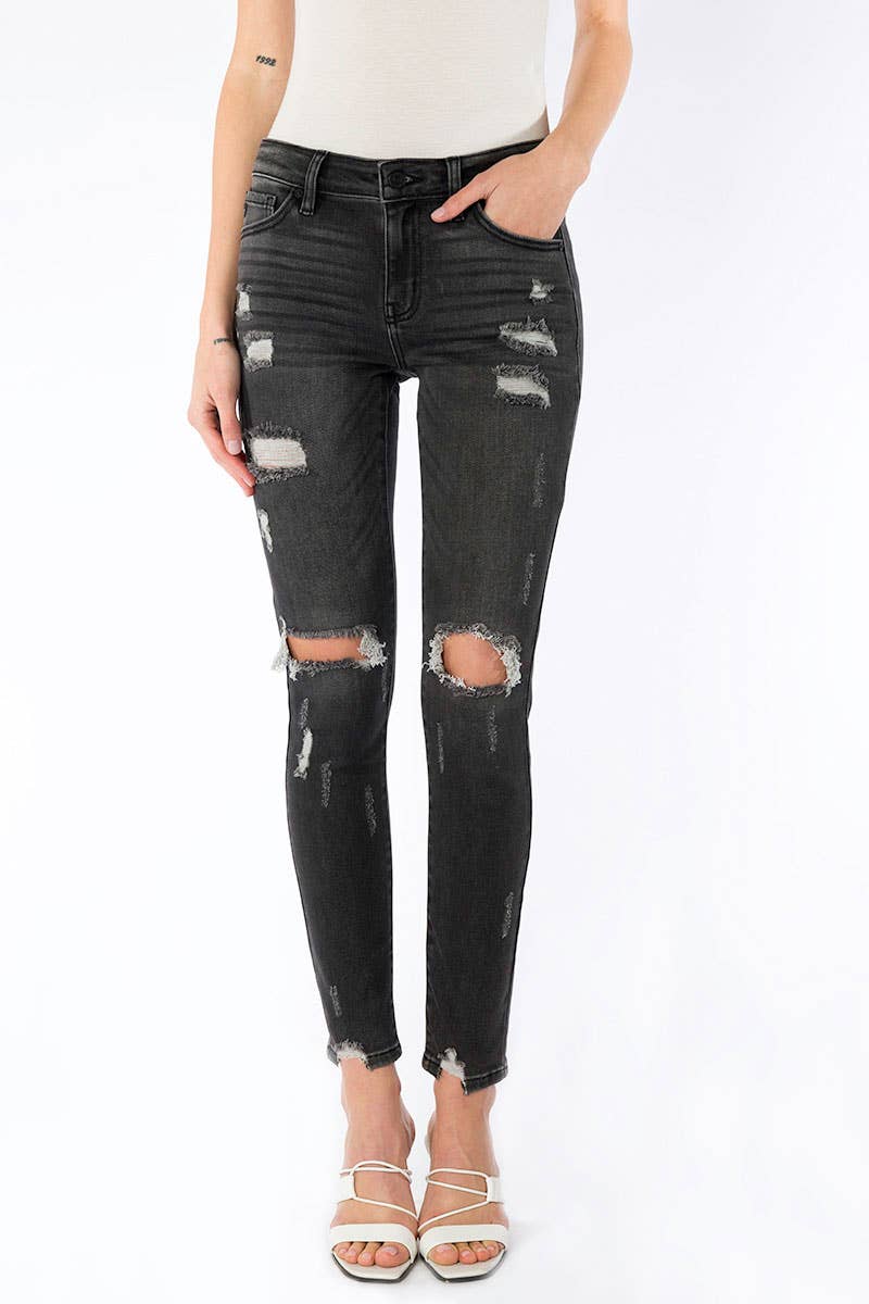 Kate Mid-Rise Distressed KanCan Skinny