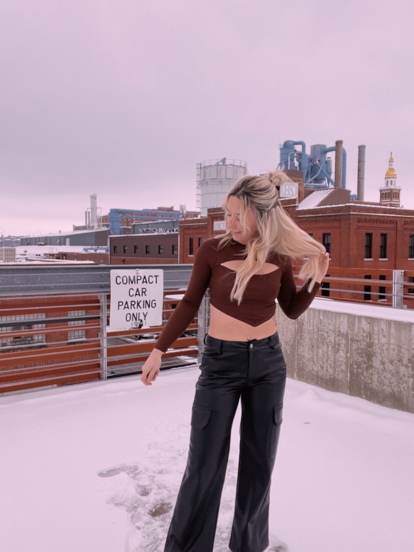 Mae Crop Keyhole Knit Top