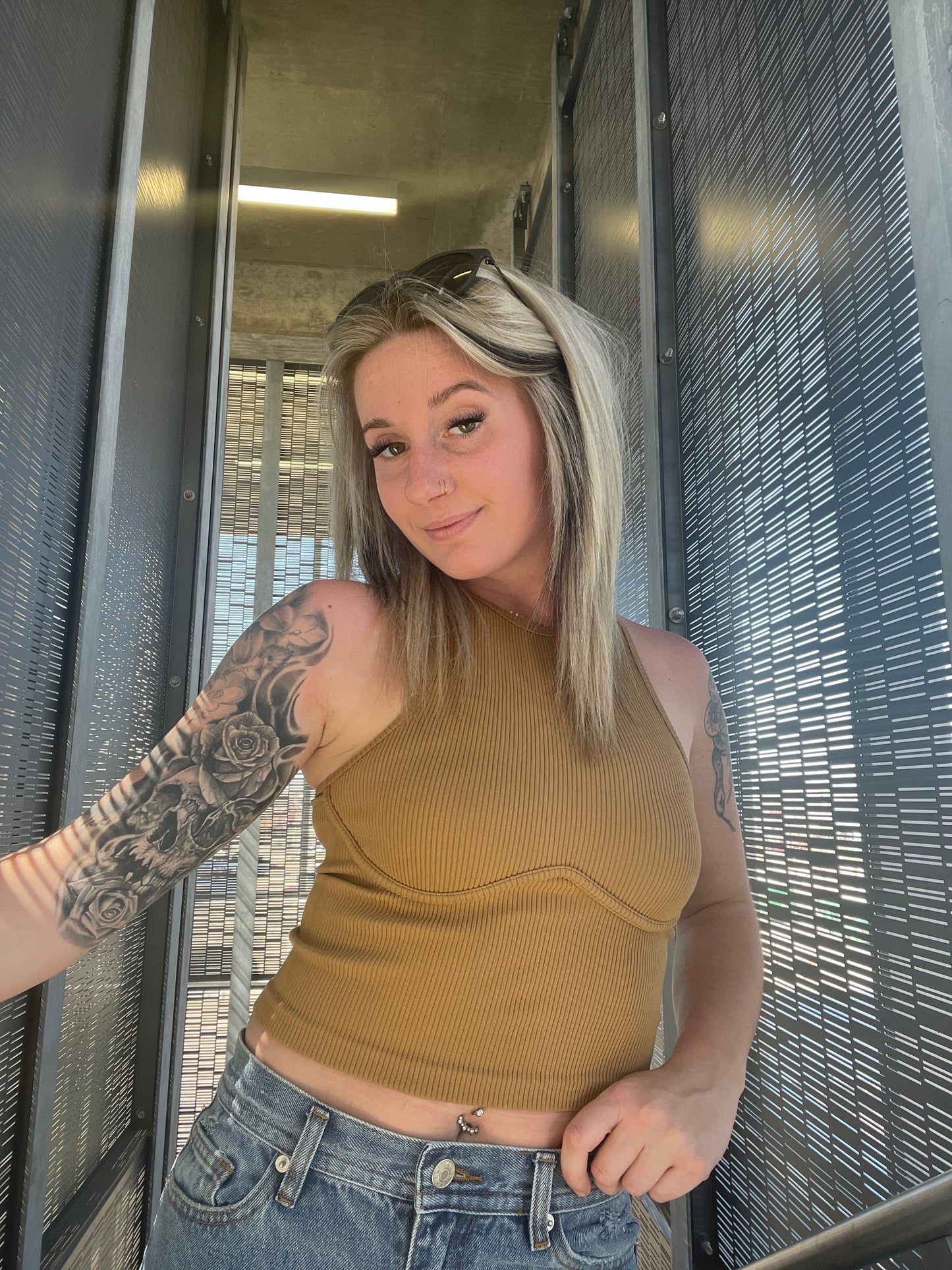 Bella Bust Underline Detail Seamless Crop Top