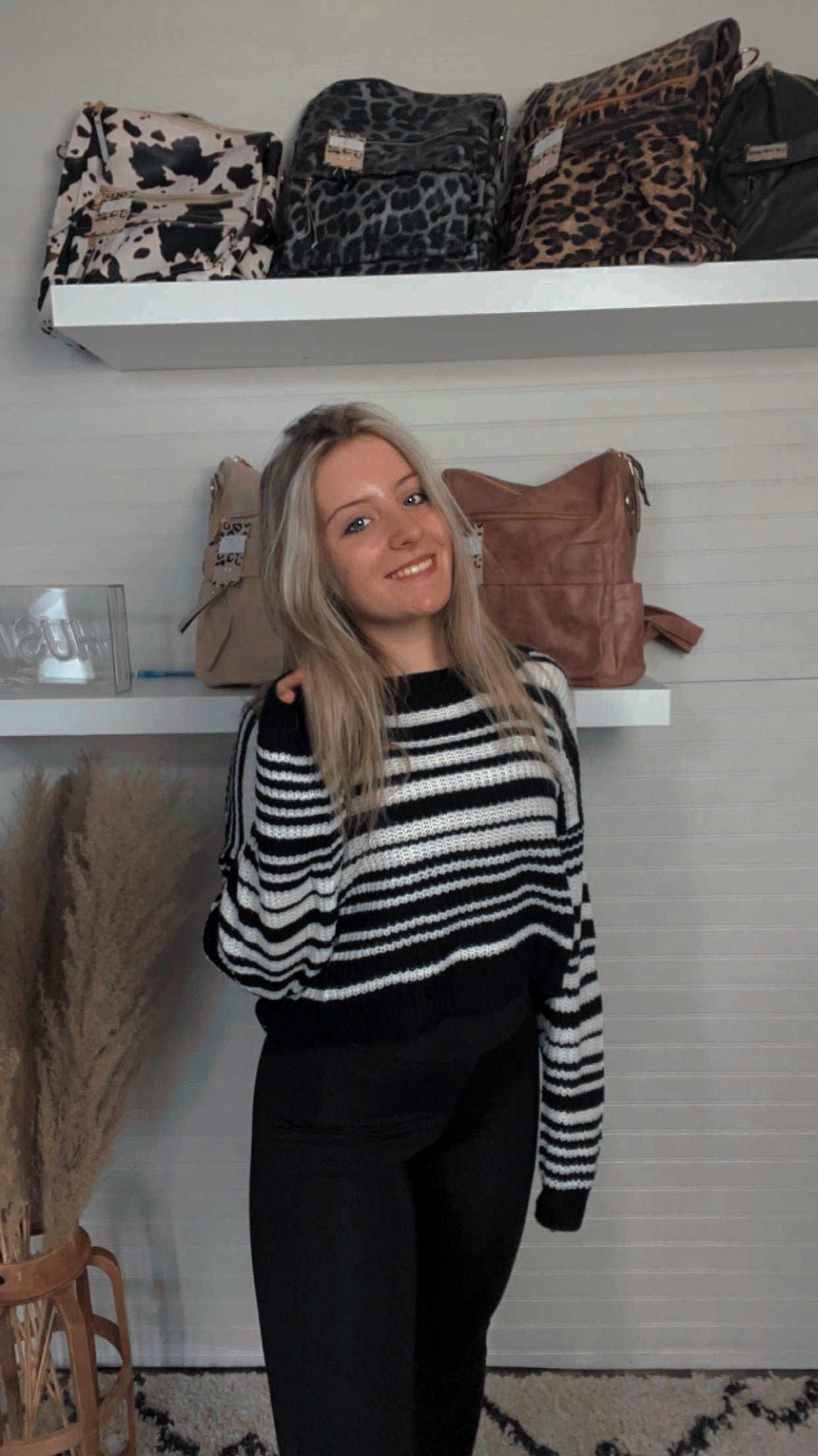 Selena Stripe Knitted Top