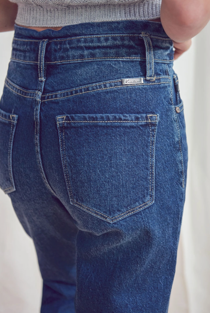 Ashley High Rise Mom Fit KanCan