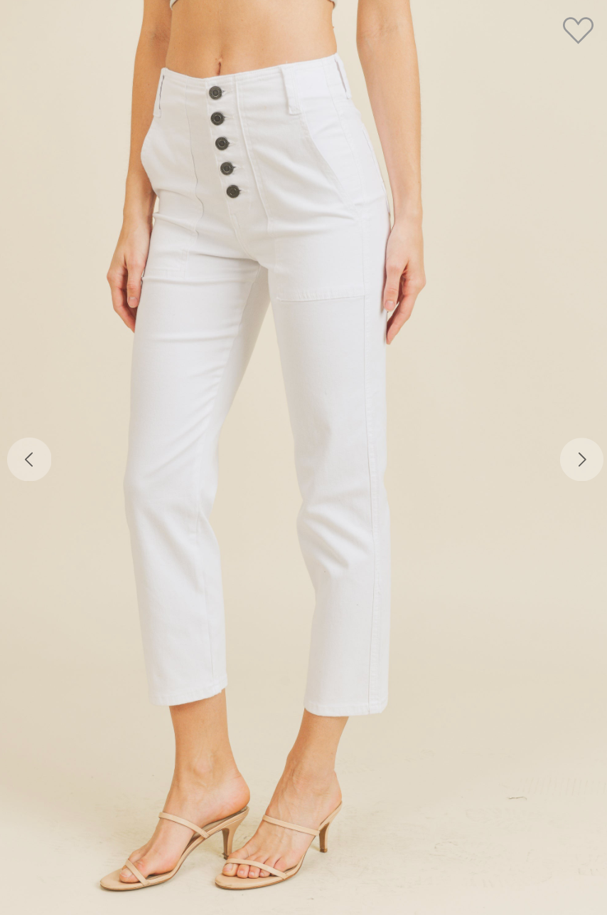 Madison 5 Button Patch Pocket Flare