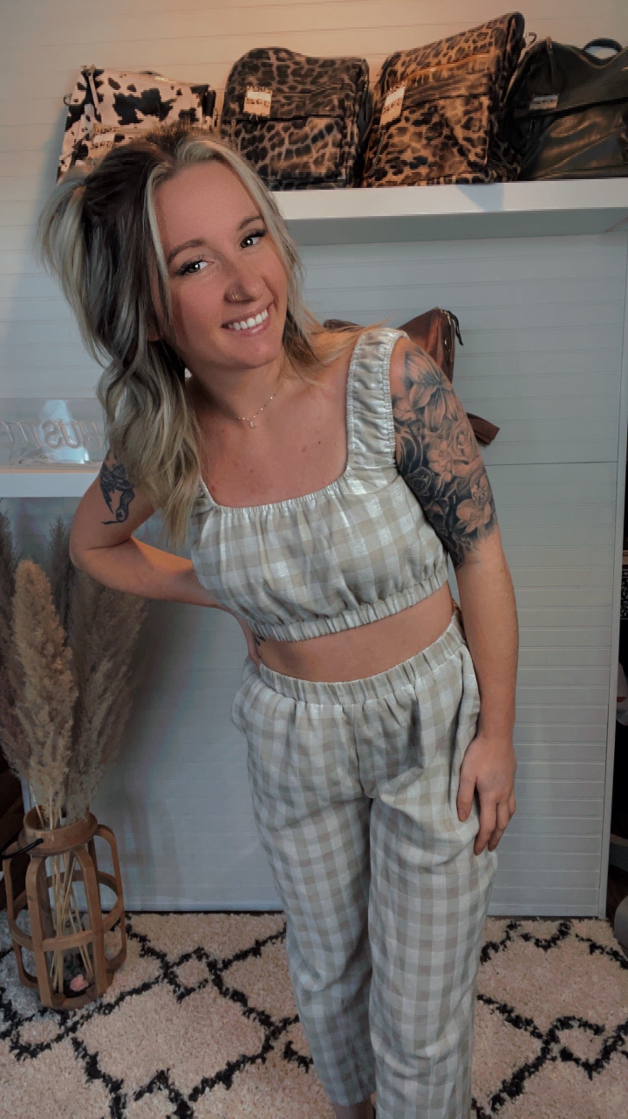 Rachael Gingham Set