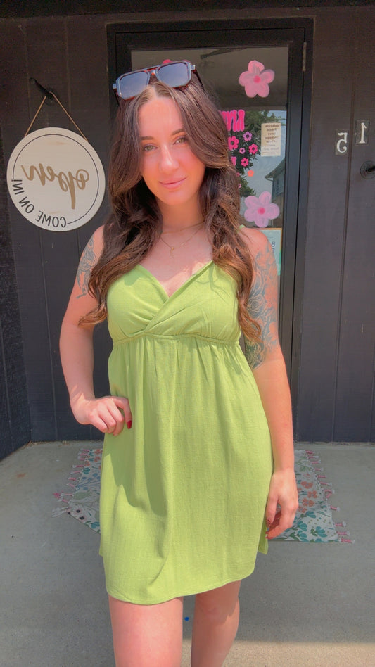 Lila Linen Cami Dress