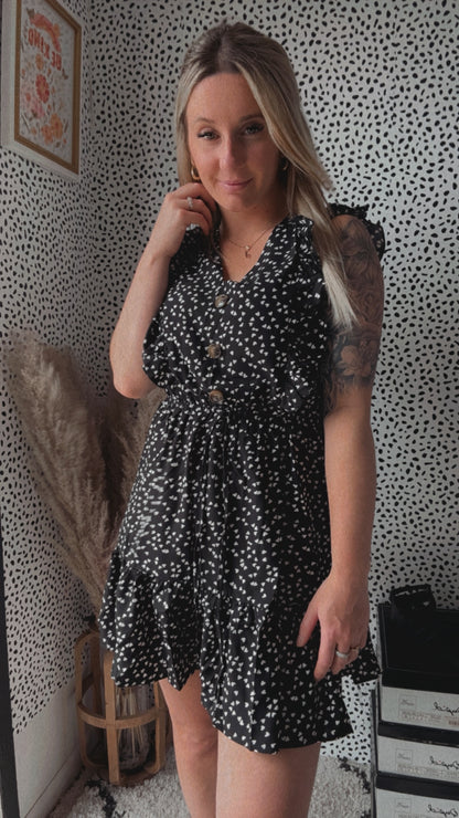 Risa Ruffle Smock Dress