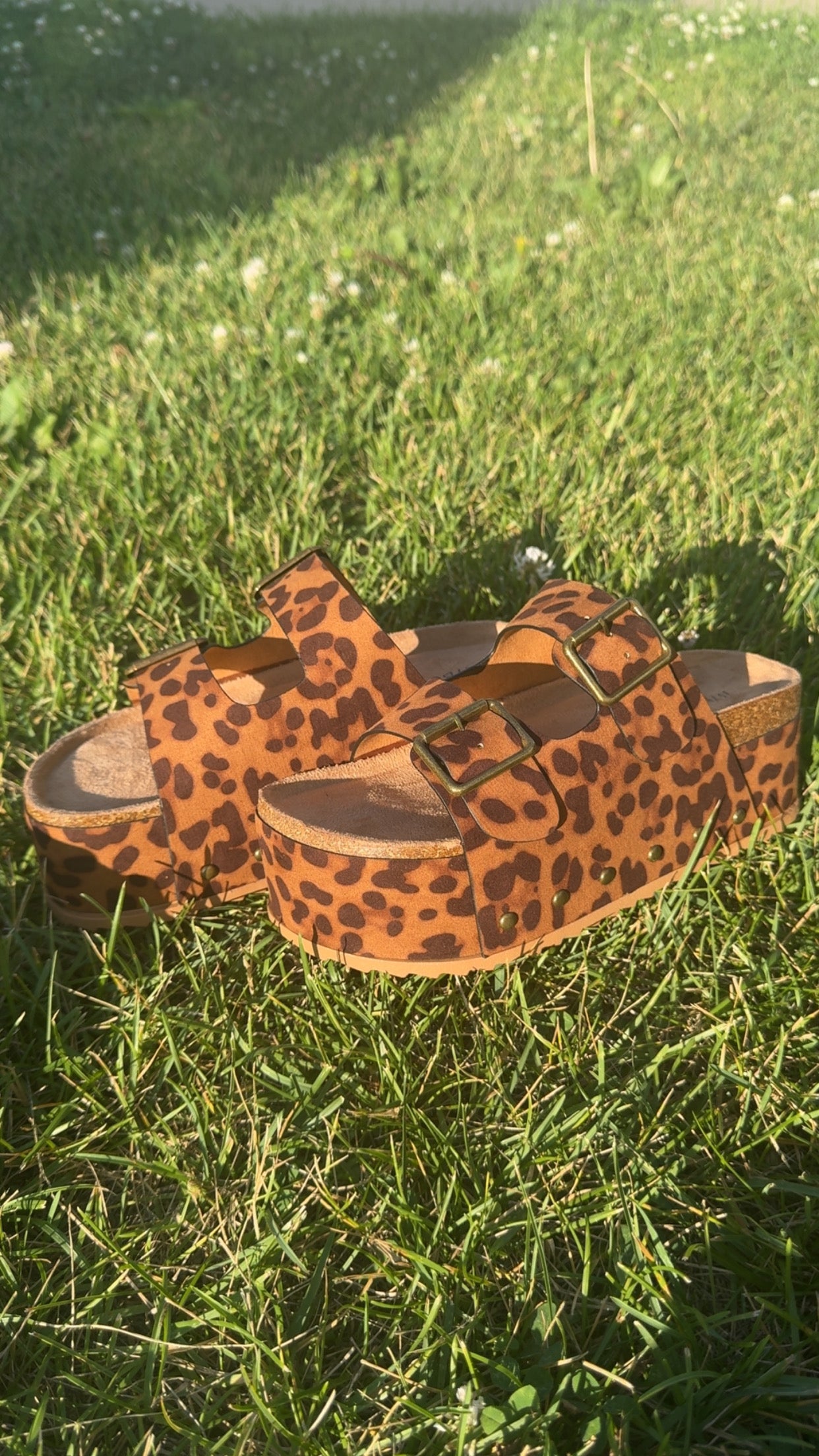 Leopard Platform Sandals