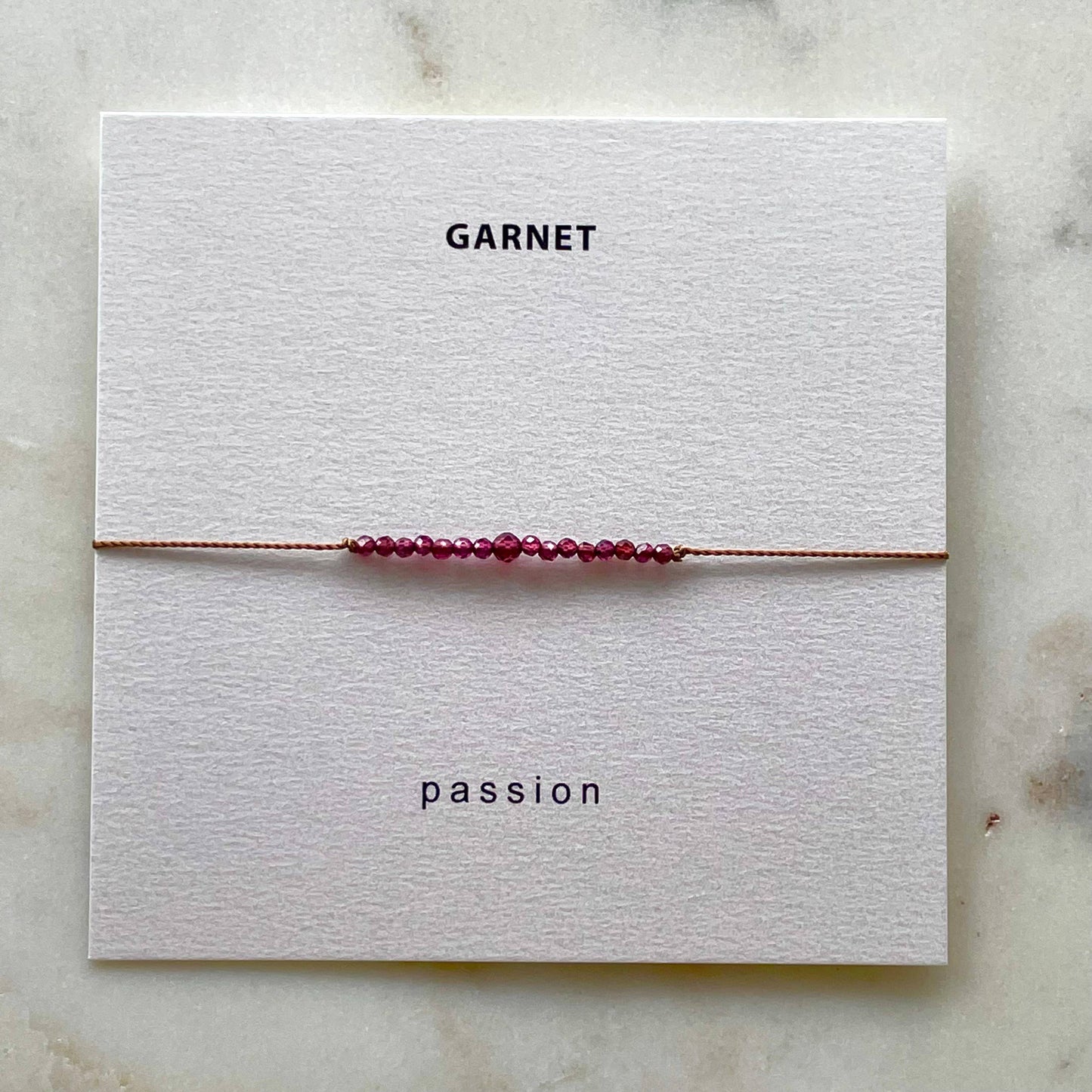 Garnet Bracelet- Passion