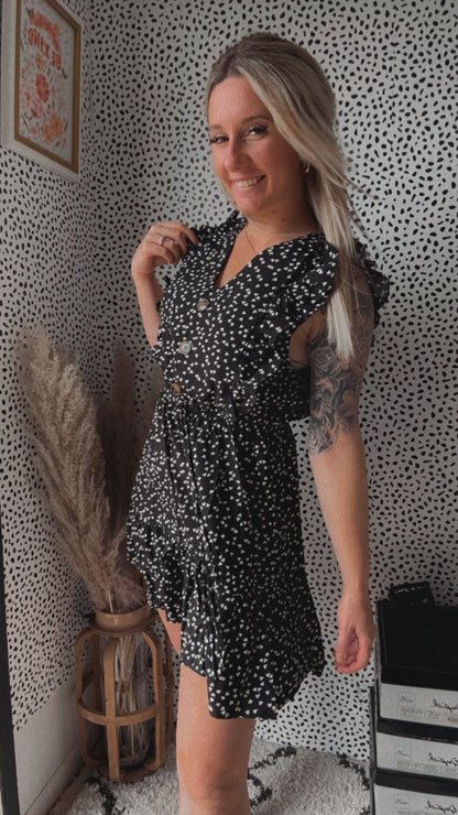 Risa Ruffle Smock Dress
