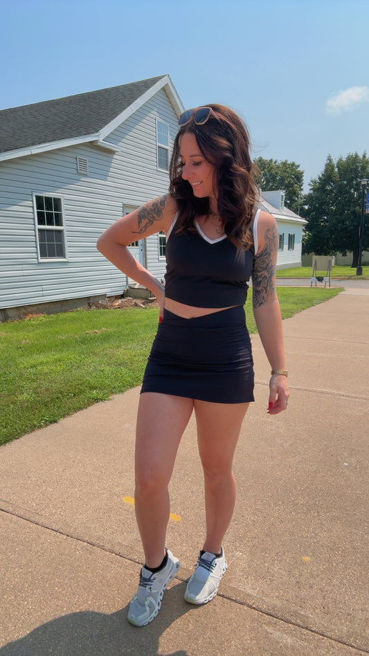 Venice Crossover Waist Active Skort