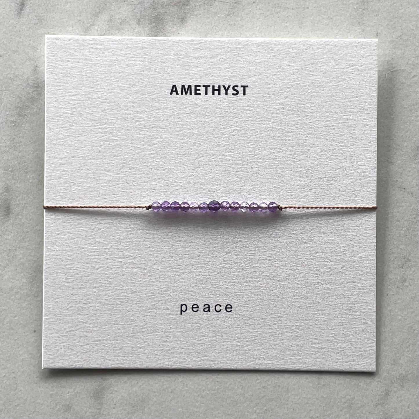 Amethyst Bracelet- Peace