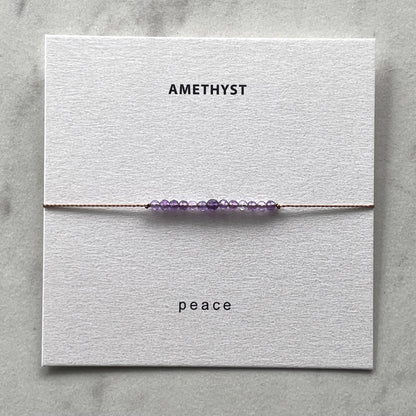 Amethyst Bracelet- Peace
