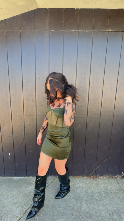 Eleanor Corset Strapless Mini Dress