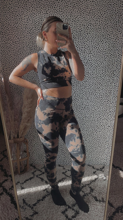 Washed Racerback Sports Bra