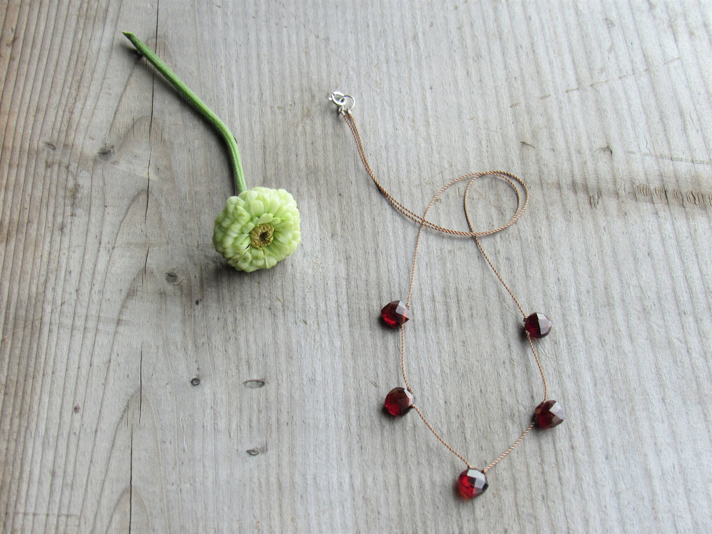 Citrine 5 Stone Necklace- Happiness