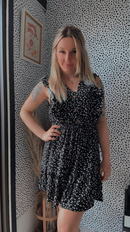 Risa Ruffle Smock Dress