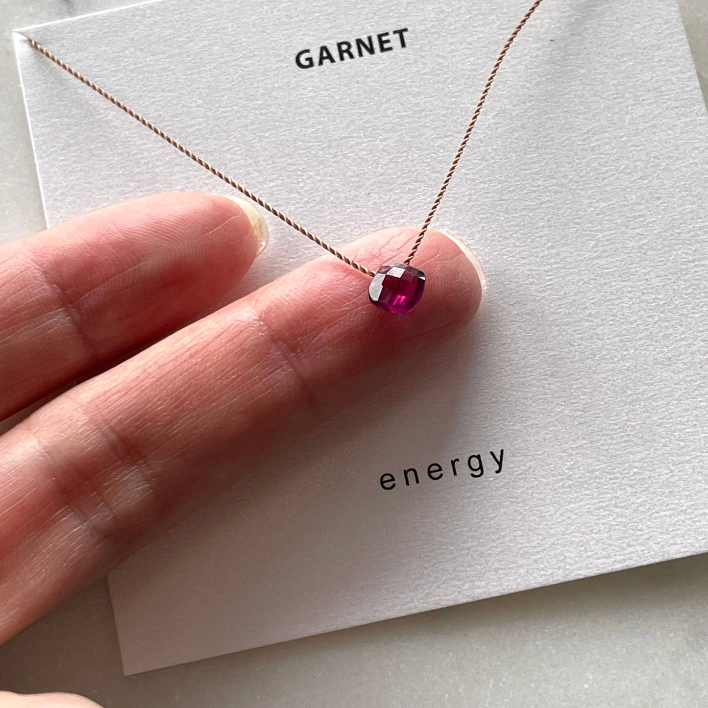 Garnet Necklace- Energy