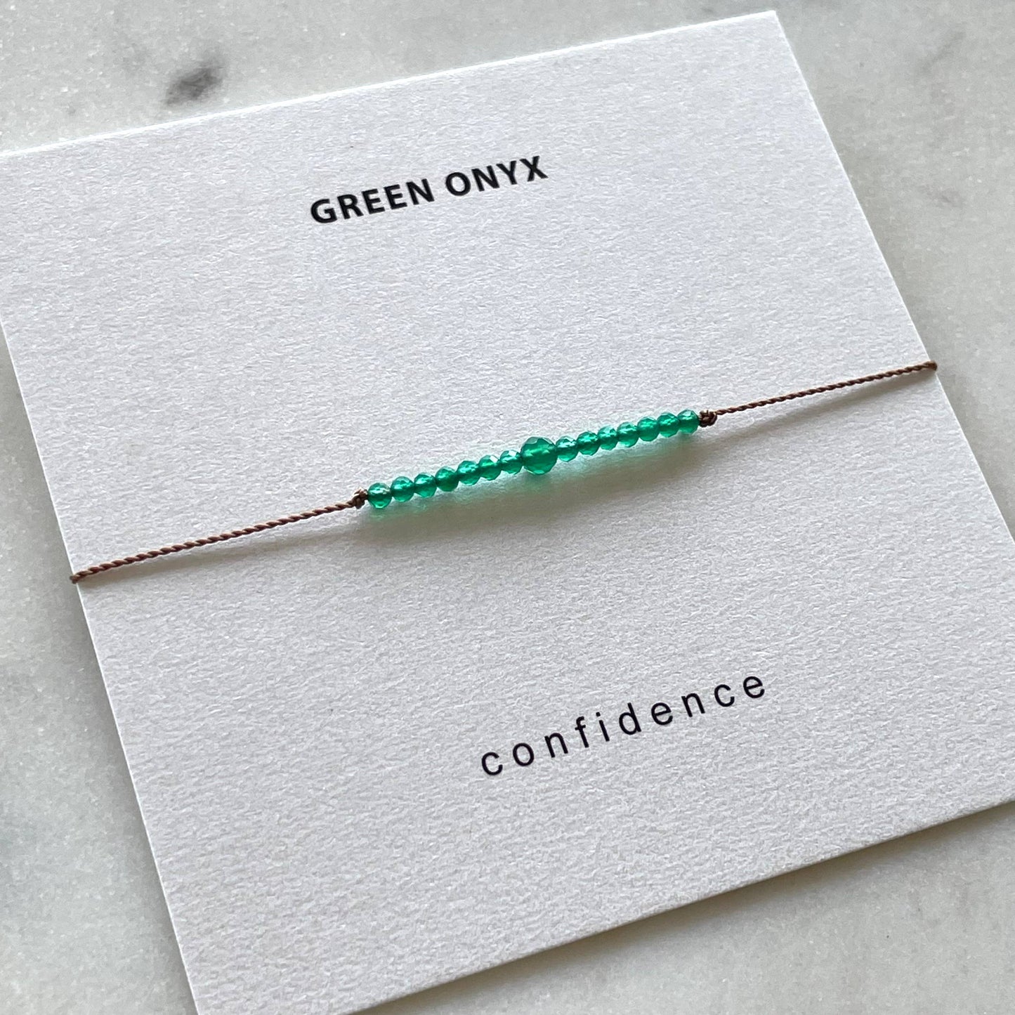 Green Onyx Bracelet- Confidence